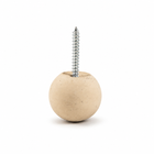 Creamy beige 1.35-inch Globe concrete wall hook