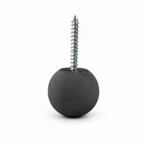 Dark gray 1.35-inch Globe concrete wall hook