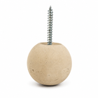Creamy beige 1.75-inch Globe concrete wall hook