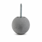 Bluish gray 1.75-inch Globe concrete wall hook