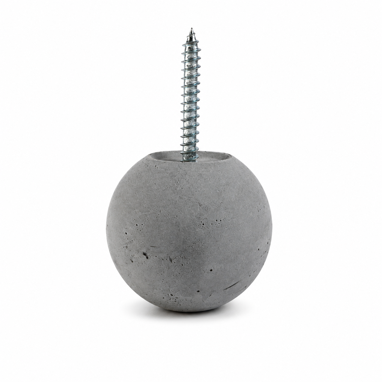 Bluish gray 1.75-inch Globe concrete wall hook