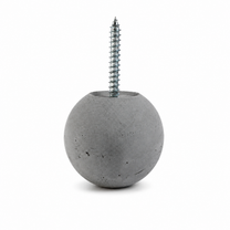 Bluish gray 1.75-inch Globe concrete wall hook