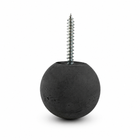 Dark gray 1.75-inch Globe concrete wall hook