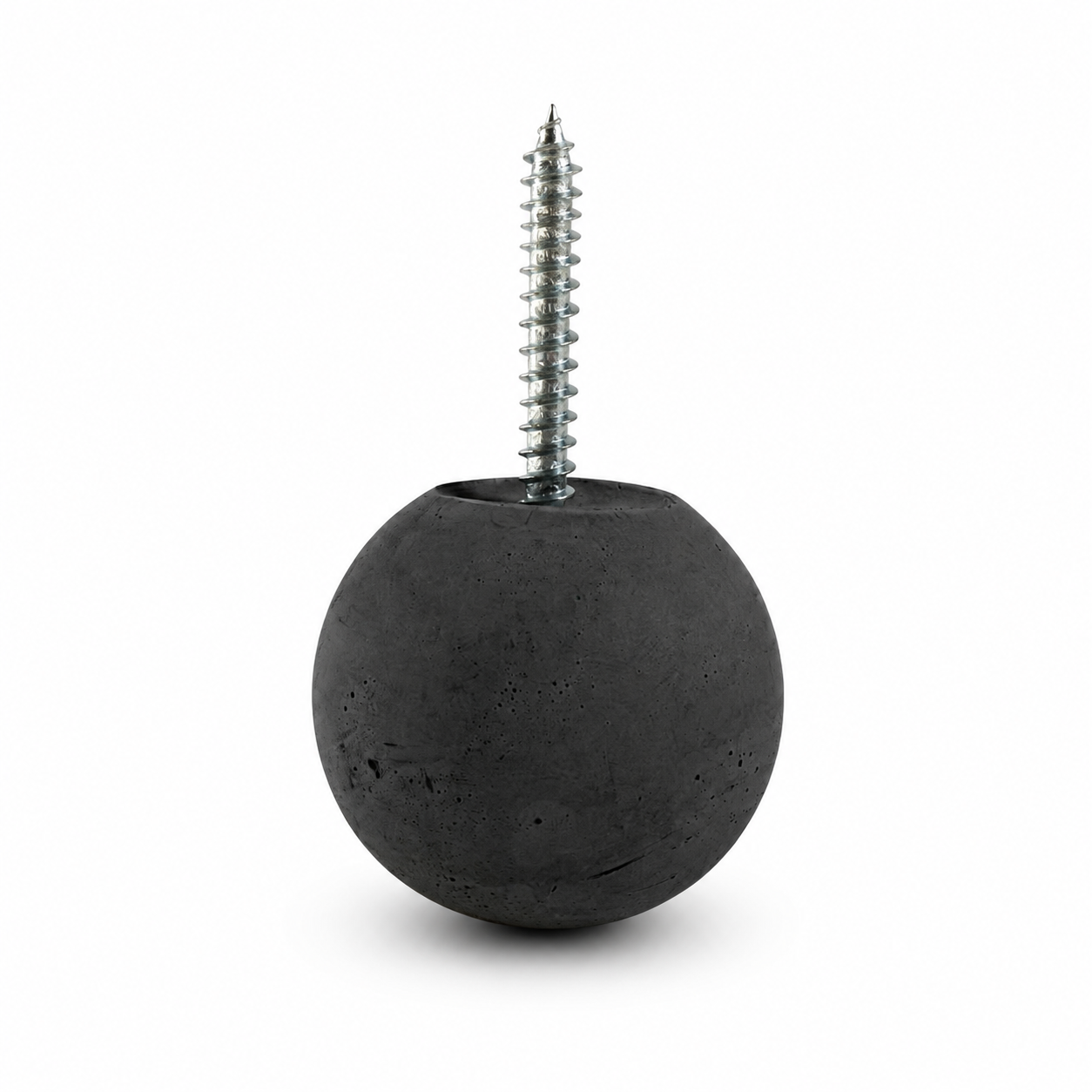 Dark gray 1.75-inch Globe concrete wall hook
