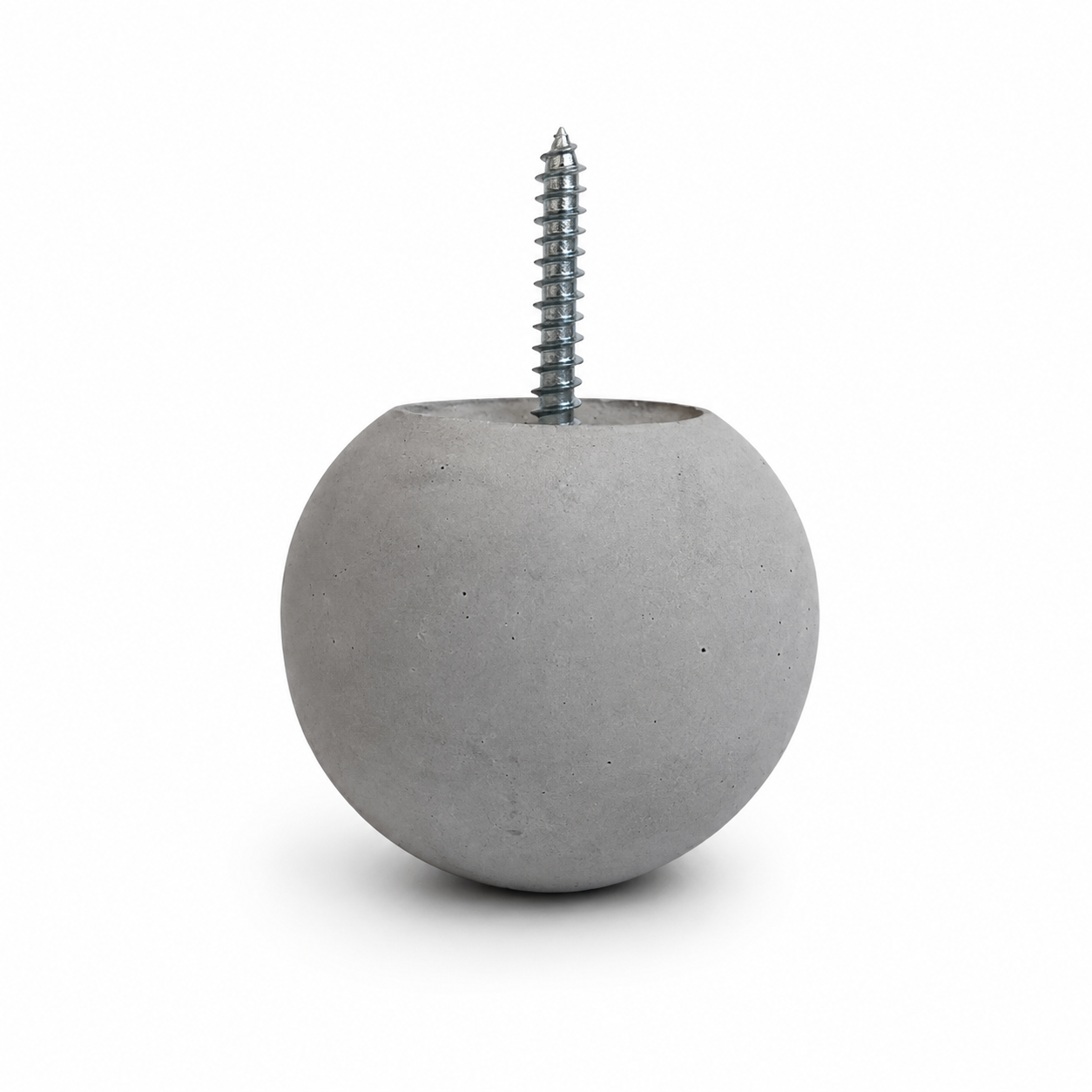 Bluish gray 2.25-inch Globe concrete wall hook