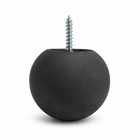 Dark gray 2.25-inch Globe concrete wall hook