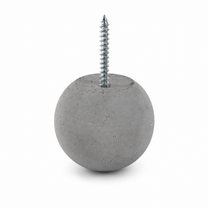 Bluish gray 2.5-inch Globe concrete wall hook