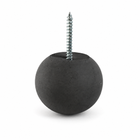 Dark gray 2.5-inch Globe concrete wall hook