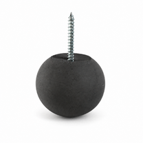 Dark gray 2.5-inch Globe concrete wall hook