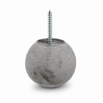 Bluish gray 2-inch Globe concrete wall hook