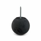 Dark gray 2-inch Globe concrete wall hook
