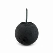 Dark gray 2-inch Globe concrete wall hook