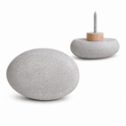 River Pebble Concrete Knob &amp; Wall Hook