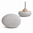 River Pebble Concrete Knob &amp; Wall Hook