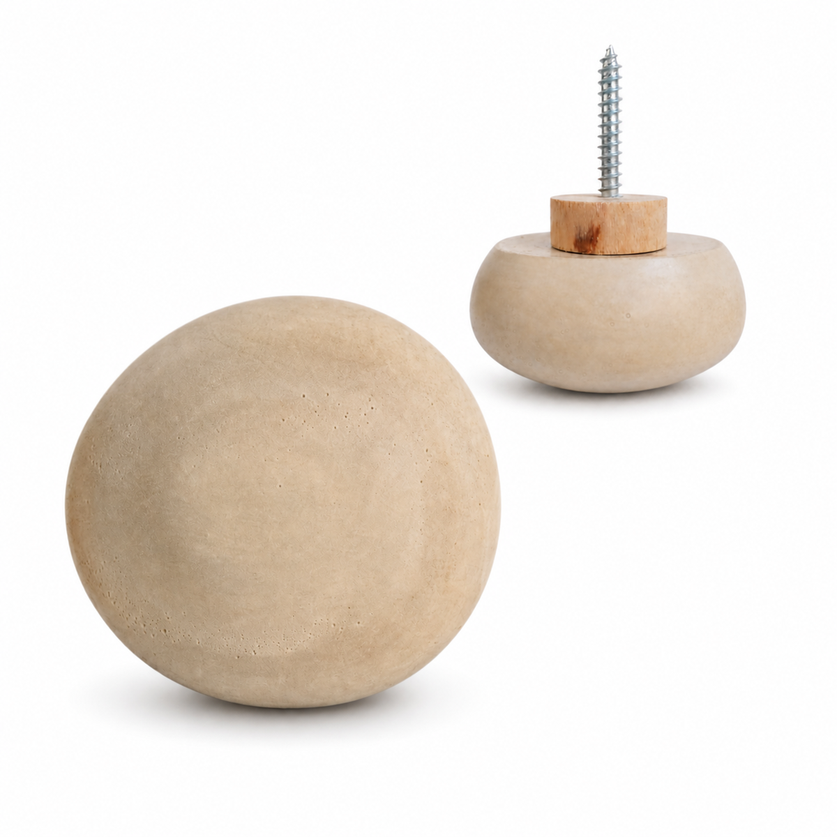 River Pebble Concrete Knob &amp; Wall Hook
