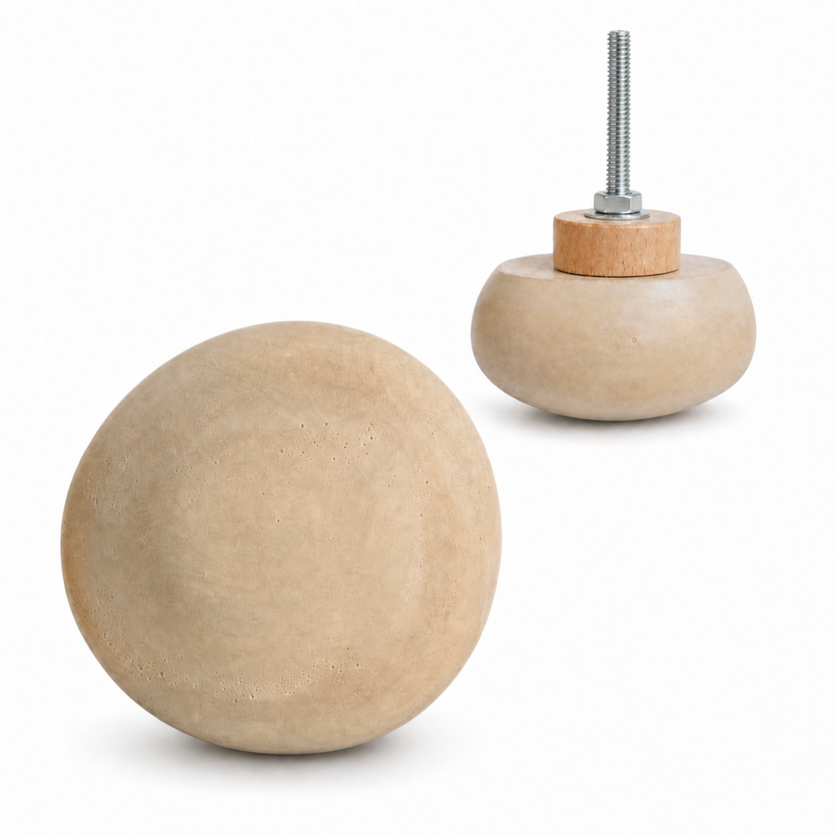 River Pebble Concrete Knob &amp; Wall Hook