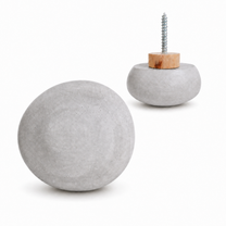 River Pebble Concrete Knob &amp; Wall Hook