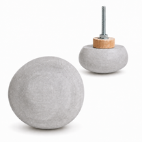 River Pebble Concrete Knob &amp; Wall Hook