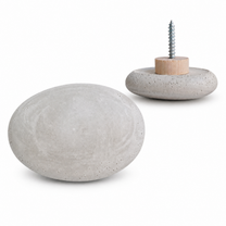 River Pebble Concrete Knob &amp; Wall Hook
