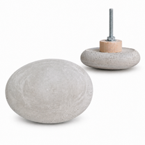 River Pebble Concrete Knob &amp; Wall Hook