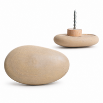 River Pebble Concrete Knob &amp; Wall Hook