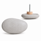 River Pebble Concrete Knob &amp; Wall Hook