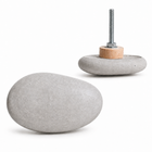 River Pebble Concrete Knob &amp; Wall Hook