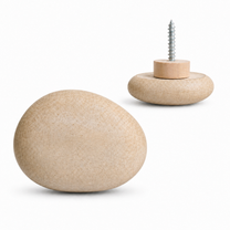 River Pebble Concrete Knob &amp; Wall Hook