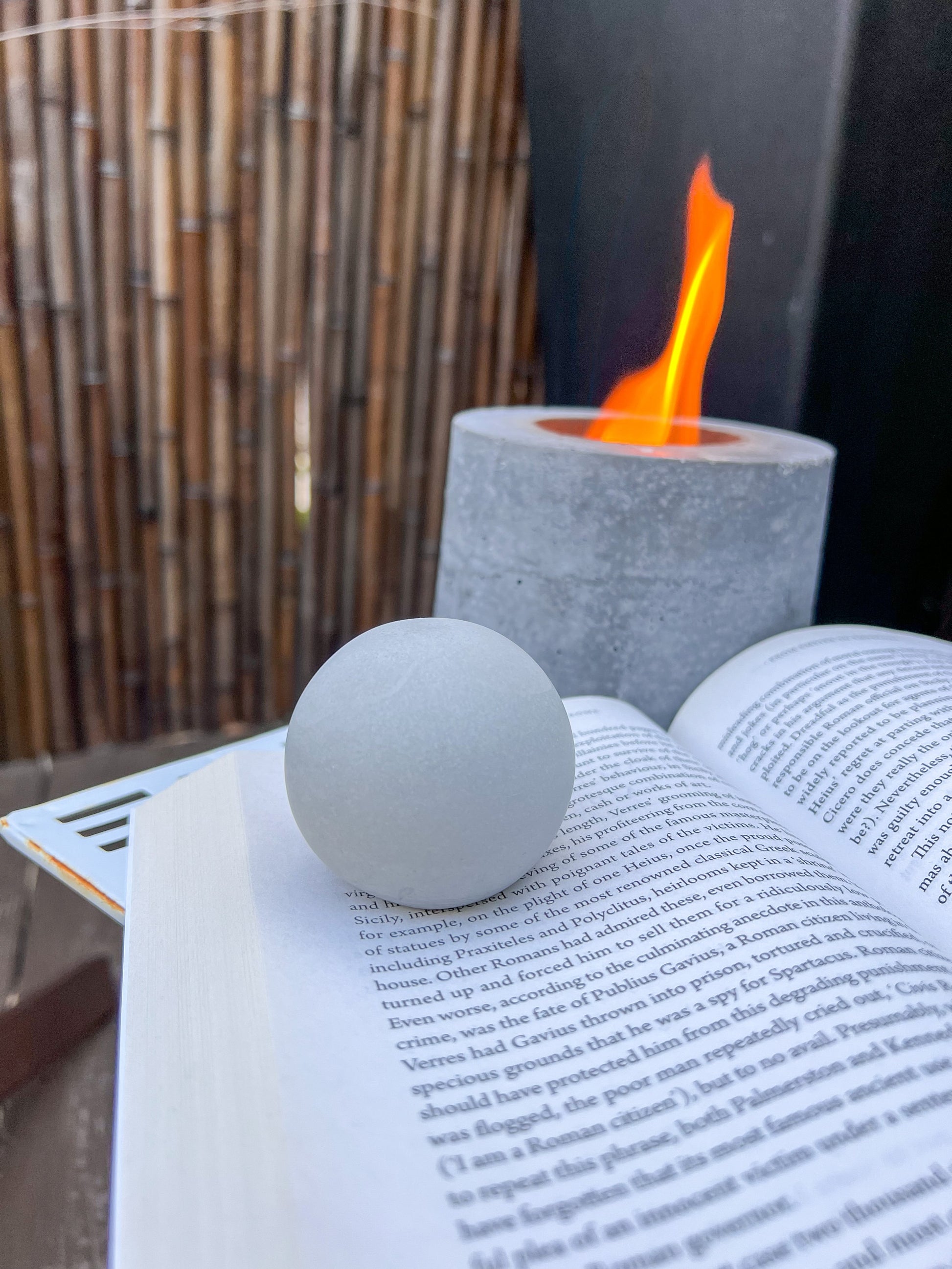 Concrete Paper Weight Sphere - 2.24"