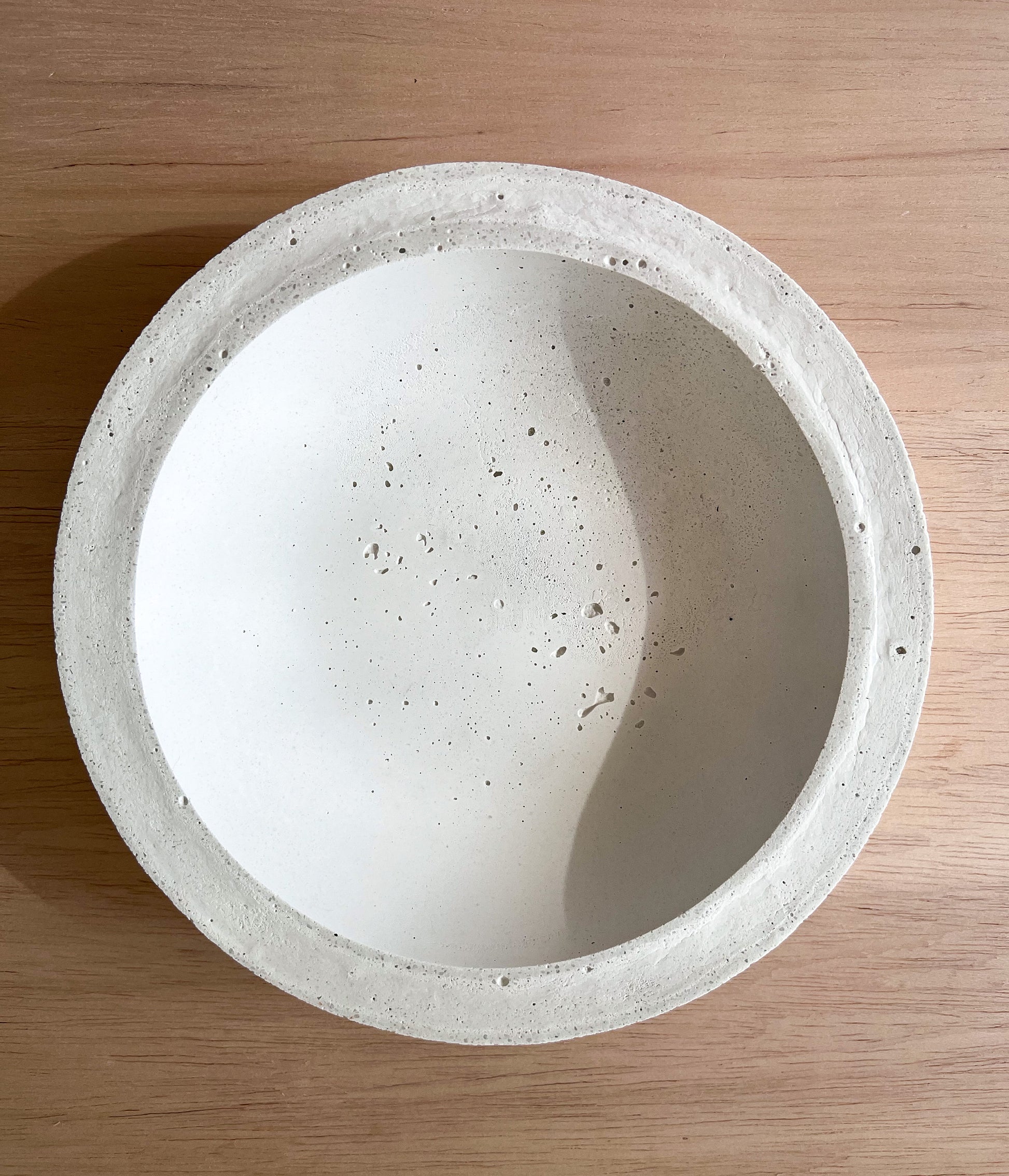 Shallow Concrete Bowl, 10”, Minimalist Bowl, Modern Bowl, Catch All Dish, Cement Bowl, Contemporary Bowl, Succulent Planter, Decorative Bowl