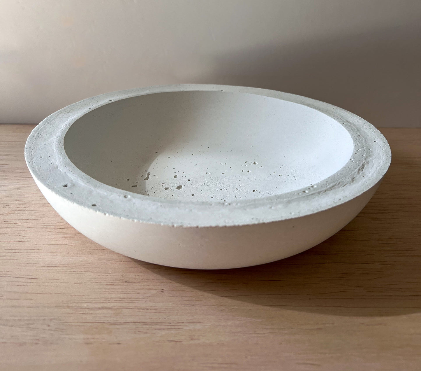 Shallow Concrete Bowl, 10”, Minimalist Bowl, Modern Bowl, Catch All Dish, Cement Bowl, Contemporary Bowl, Succulent Planter, Decorative Bowl