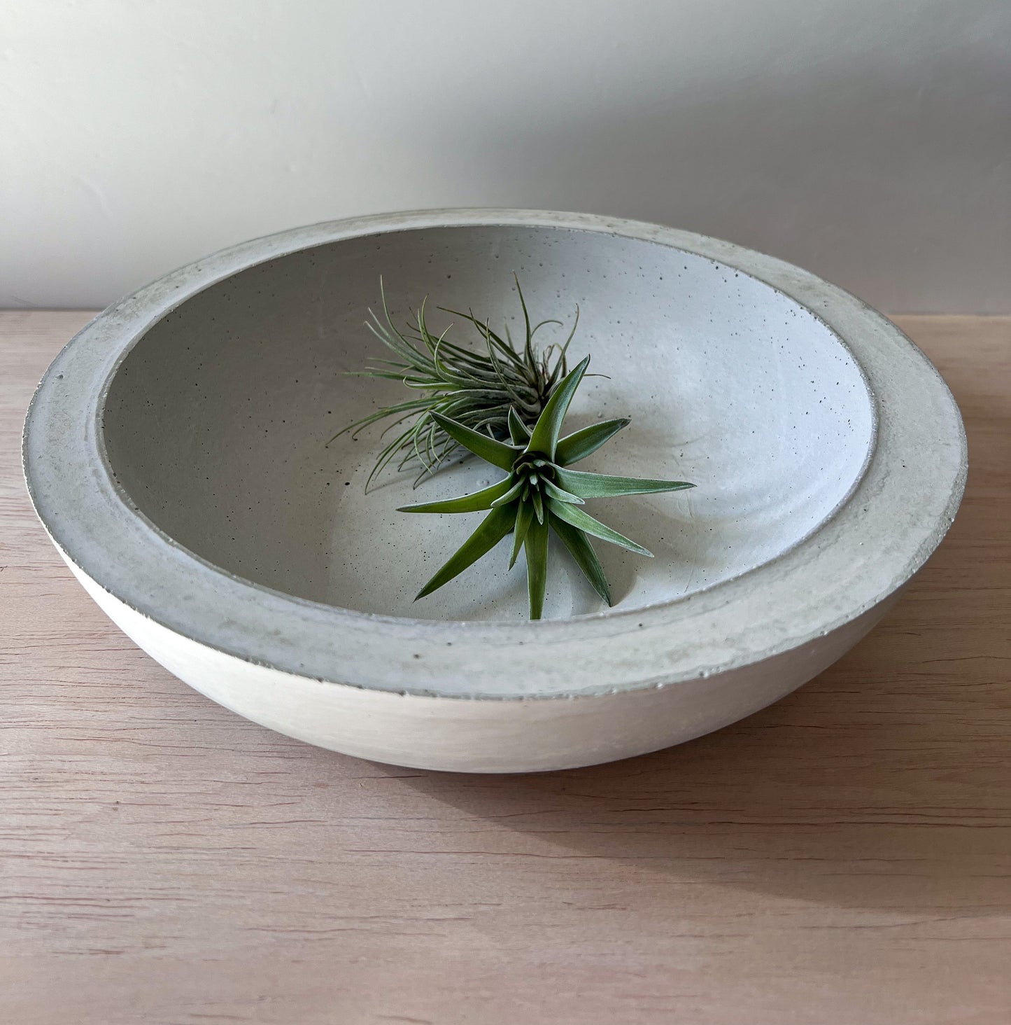 Shallow Concrete Bowl, 10”, Minimalist Bowl, Modern Bowl, Catch All Dish, Cement Bowl, Contemporary Bowl, Succulent Planter, Decorative Bowl