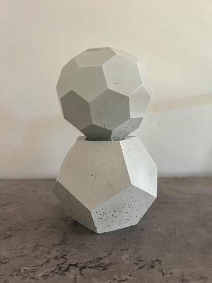 Concrete Sculpture, Geometric Decor, Cement Decor, Modern Decor, Garden Ornament, Concrete Decor, Shelf Decor, Bookend, Office Decor, Gift