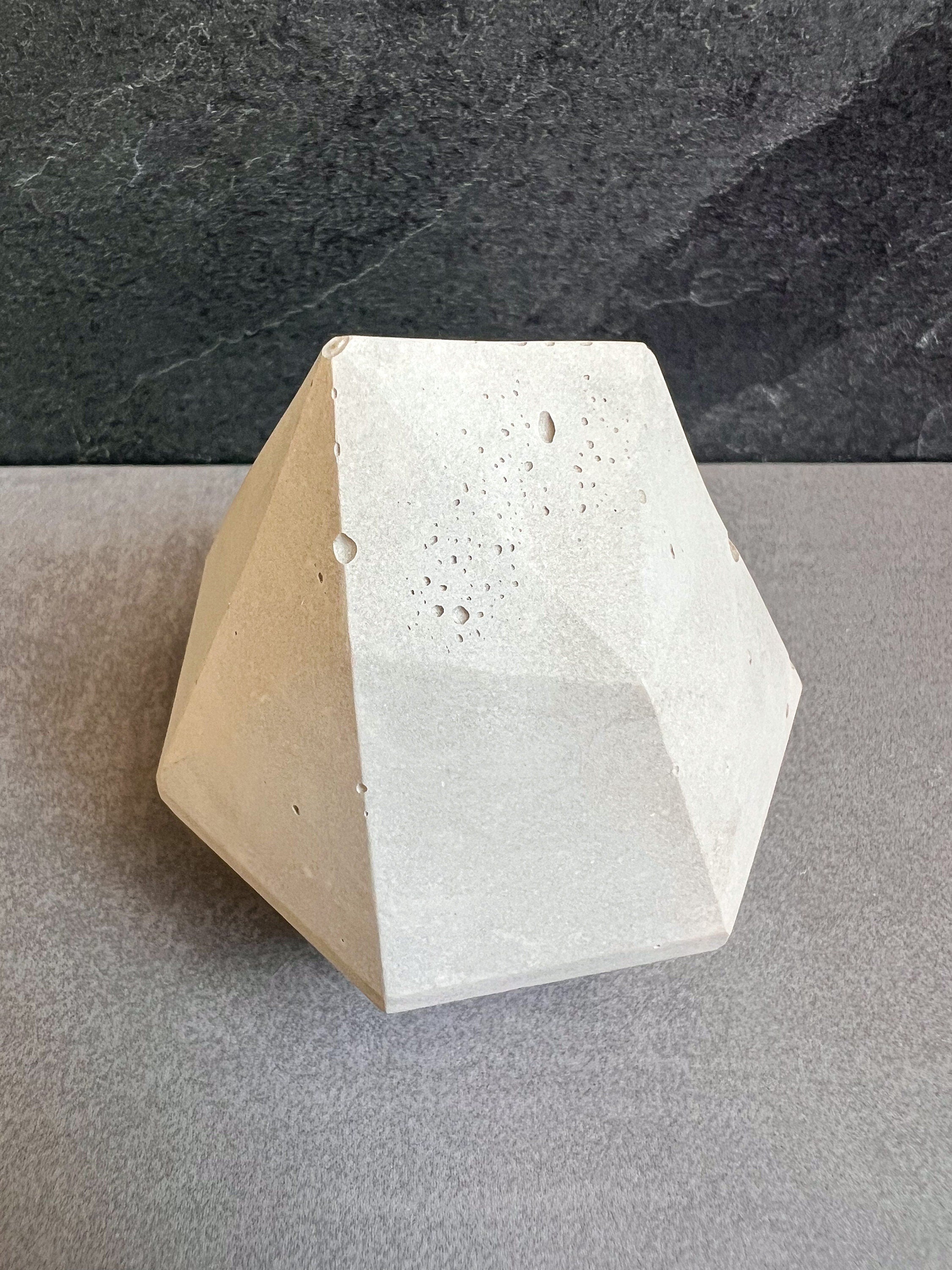 Concrete Paper Weight, Concrete Sculpture, Geometric Decor, Cement Decor, Minimalist Decor, Concrete Decor, Garden Ornament, Letter press