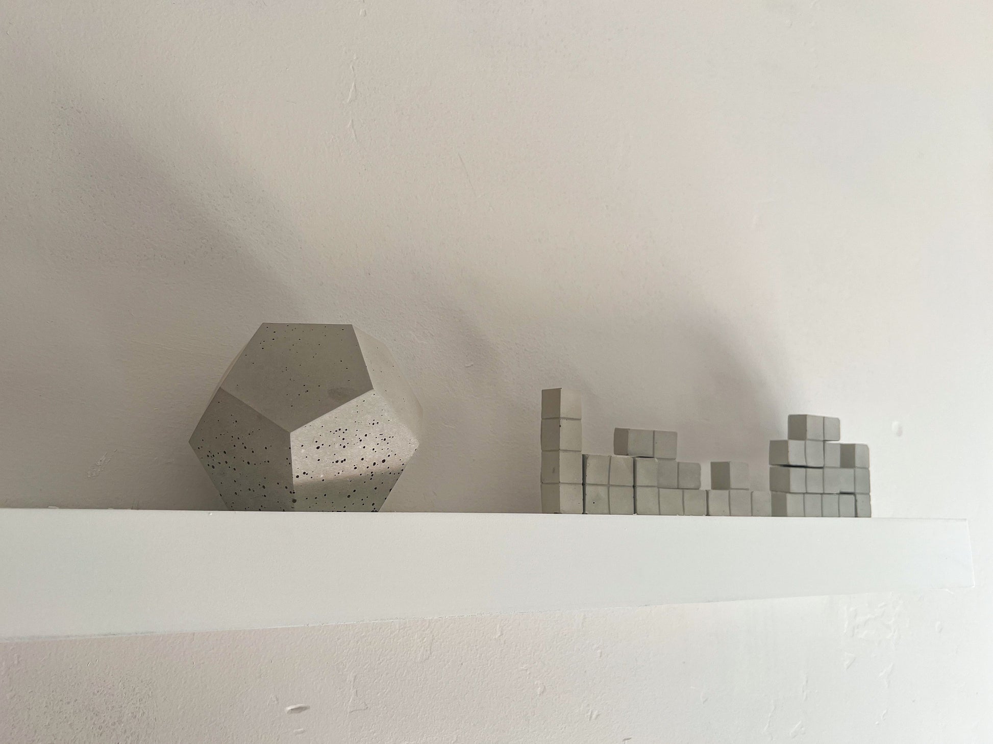 Concrete Sculpture, Geometric Decor, Cement Decor, Modern Decor, Garden Ornament, Concrete Decor, Shelf Decor, Bookend, Office Decor, Gift