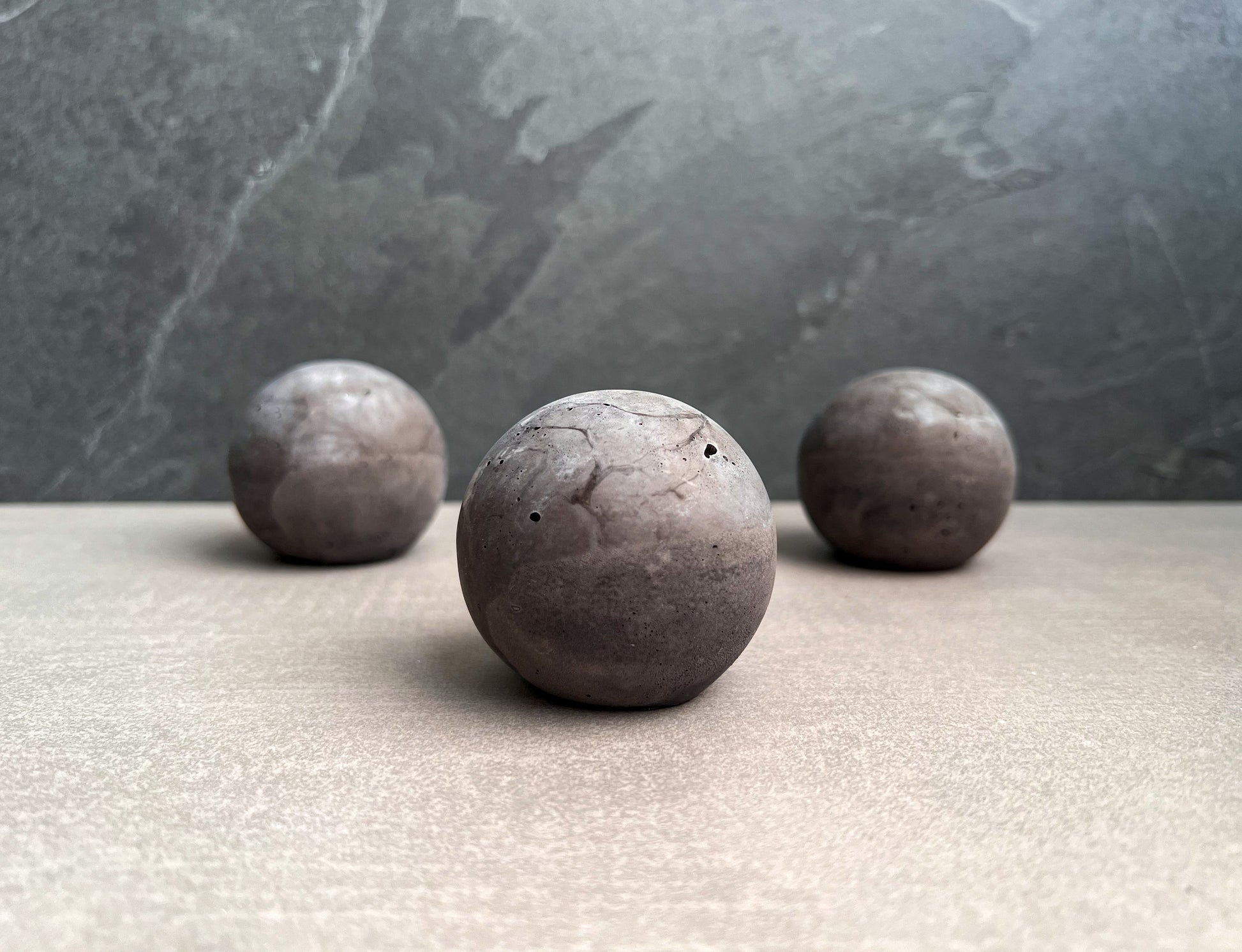 Concrete Paper Weight, Cement Sphere, Letter Press, Cement Decor, Minimalist Decor, Garden Ornament, Concrete Sculpture, Shelf Decor, Modern