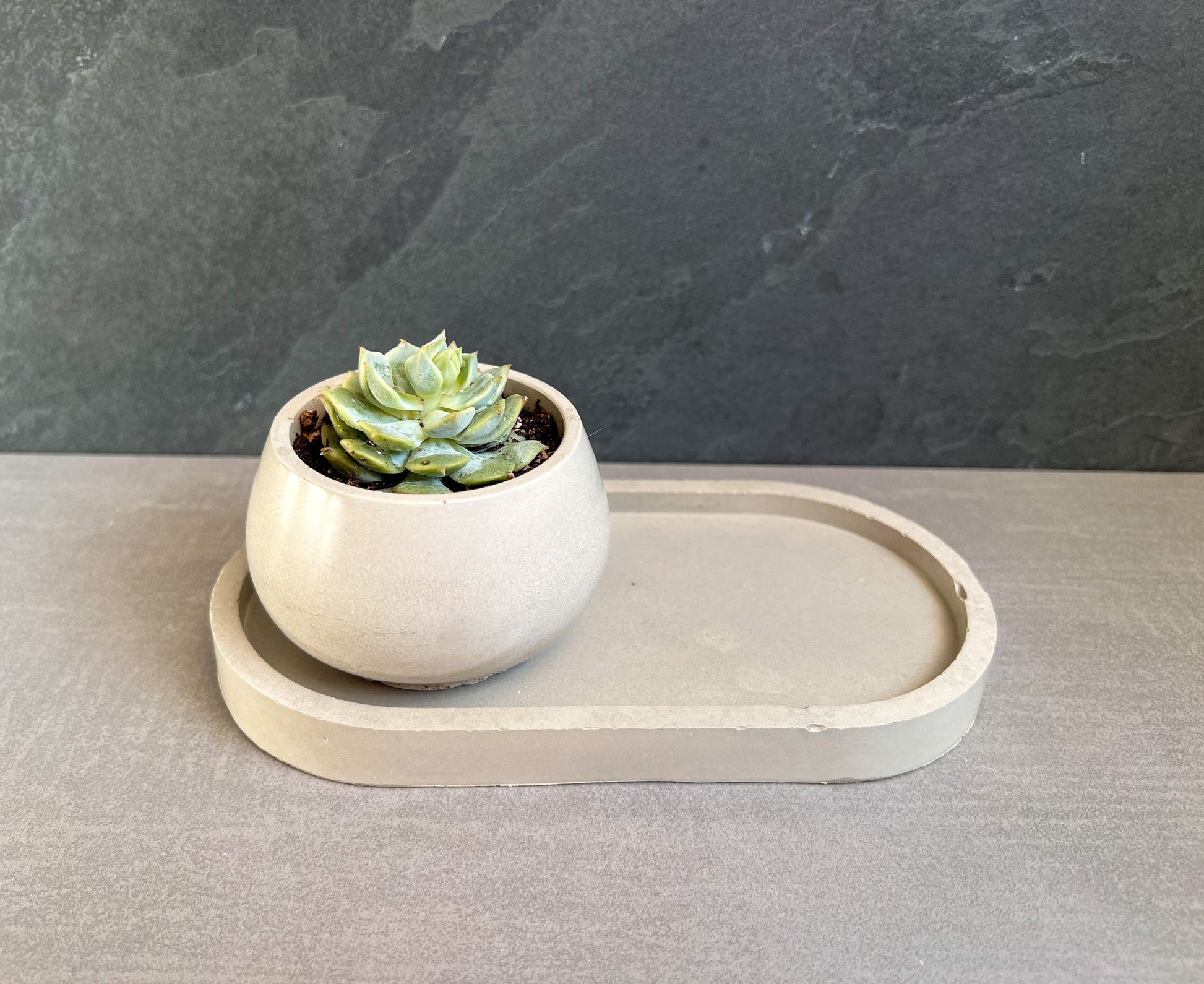 Oval Concrete Tray, Jewelry Holder, Vanity Tray, Cement Tray, Coffee Table Tray, Decorative Tray, Jewlery Tray, Bathroom Tray, Minimalist