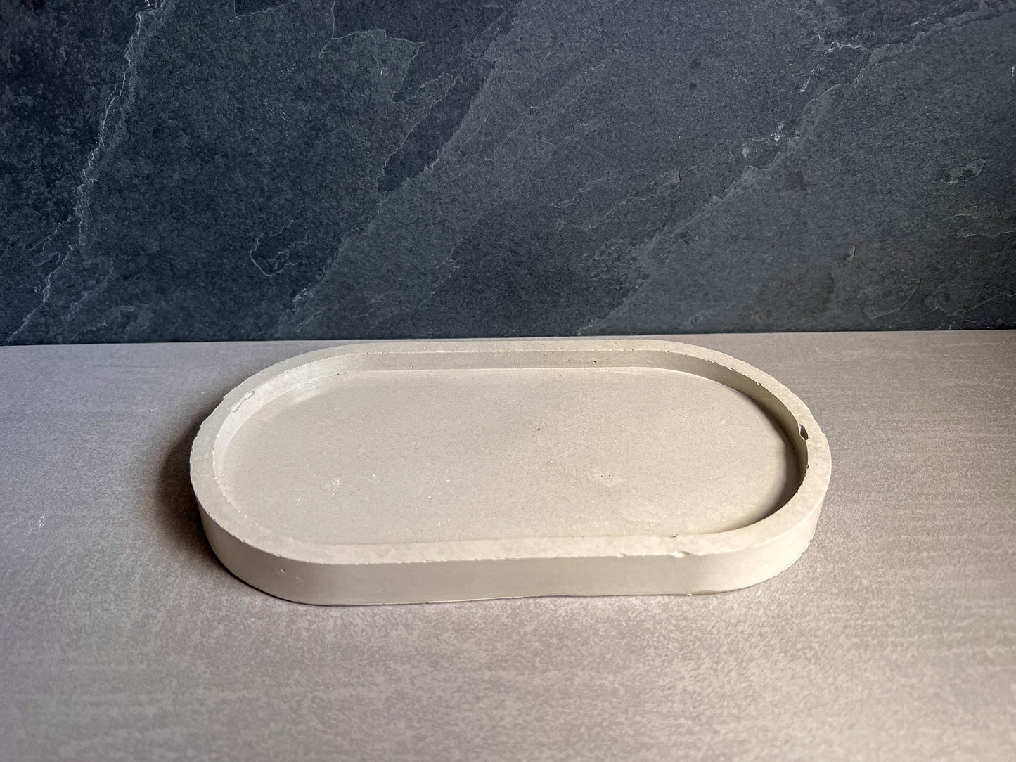 Oval Concrete Tray, Jewelry Holder, Vanity Tray, Cement Tray, Coffee Table Tray, Decorative Tray, Jewlery Tray, Bathroom Tray, Minimalist