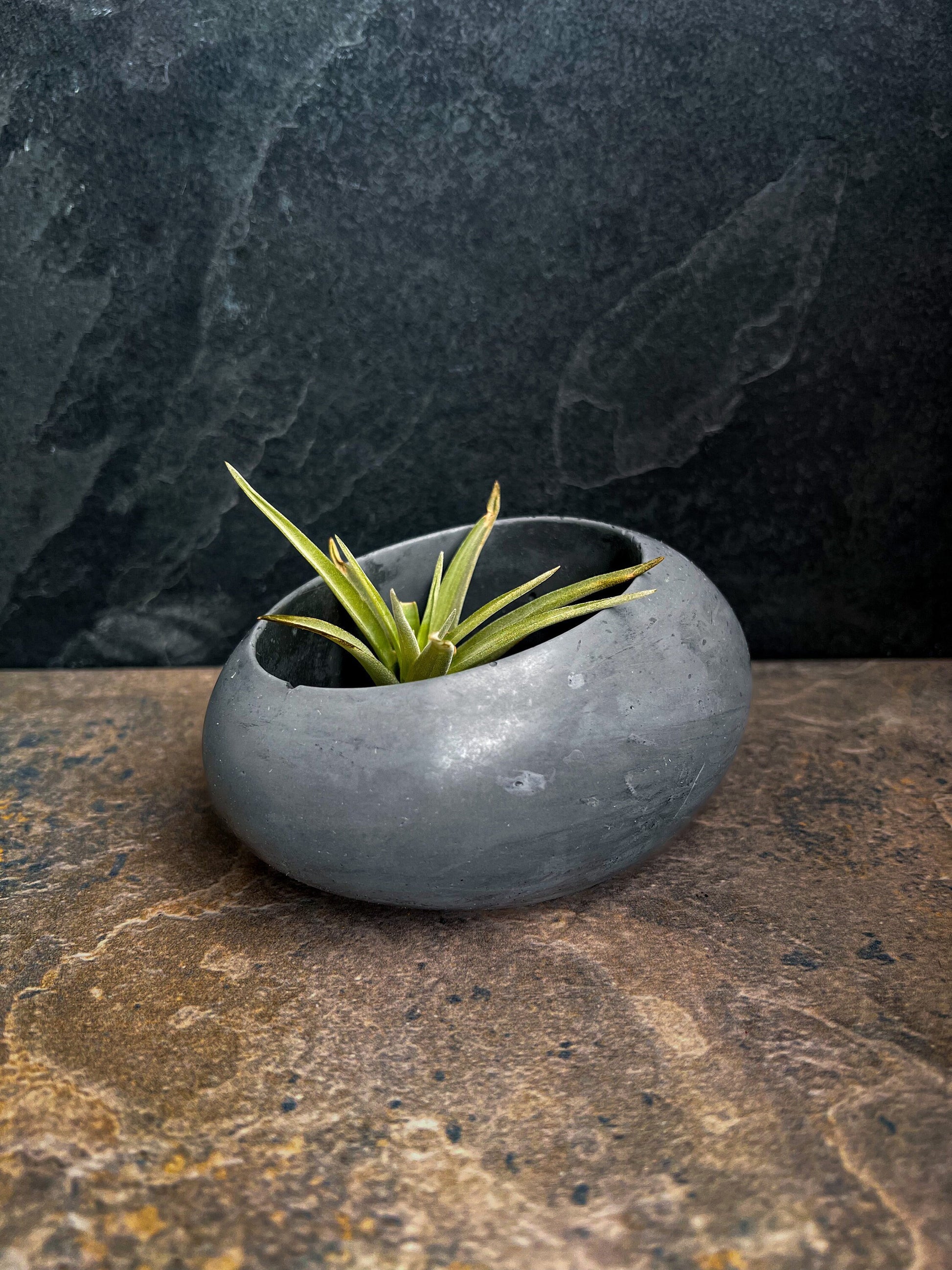 Concrete Minimalist Planter, Slanted Pot, Table Centerpiece, Asymmetrical Pot, Succulent Planter, Decorative Pot, Modern Pot, Nordic, Pebble