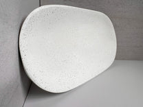 Large Oval Concrete Tray, Decorative Tray, Jewelry Display, Minimalist Cement Catchall, Table Decor, Scandi Organizer, Bathroom Bottle Tray