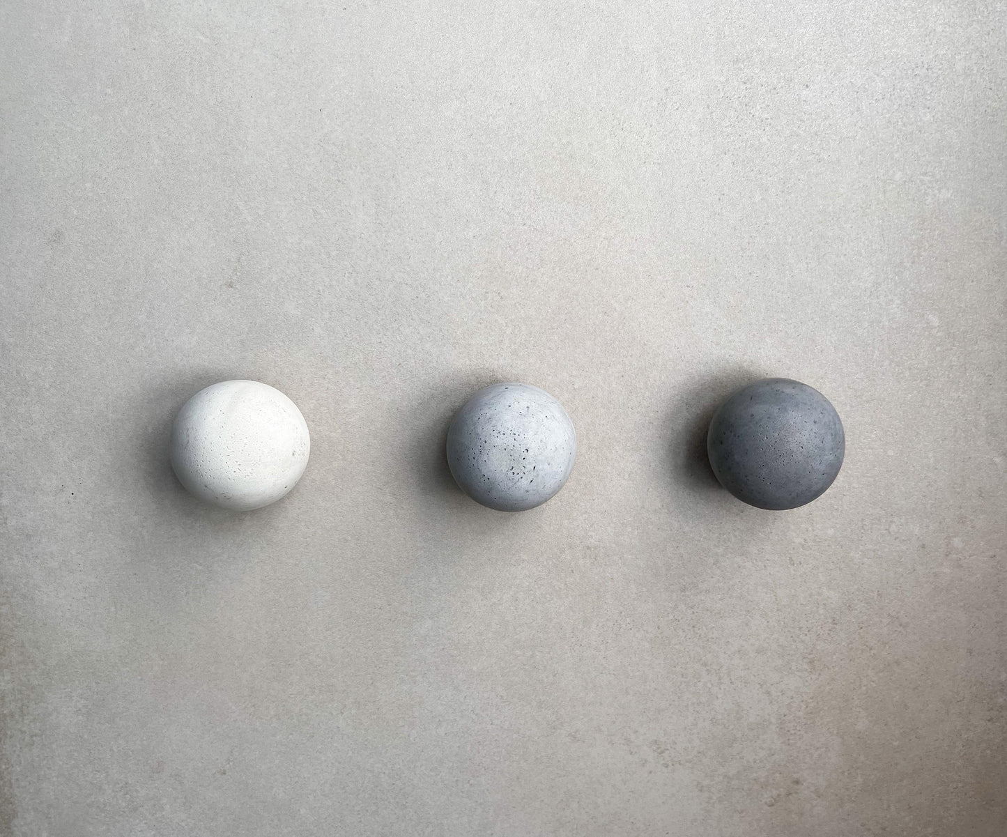 Ball Drawer Pull, Concrete Drawer Knob, Cabinet Handle Hardware, Decorative Sphere Peg, Cement Dresser Handle, Minimalist Stone Knob, Modern