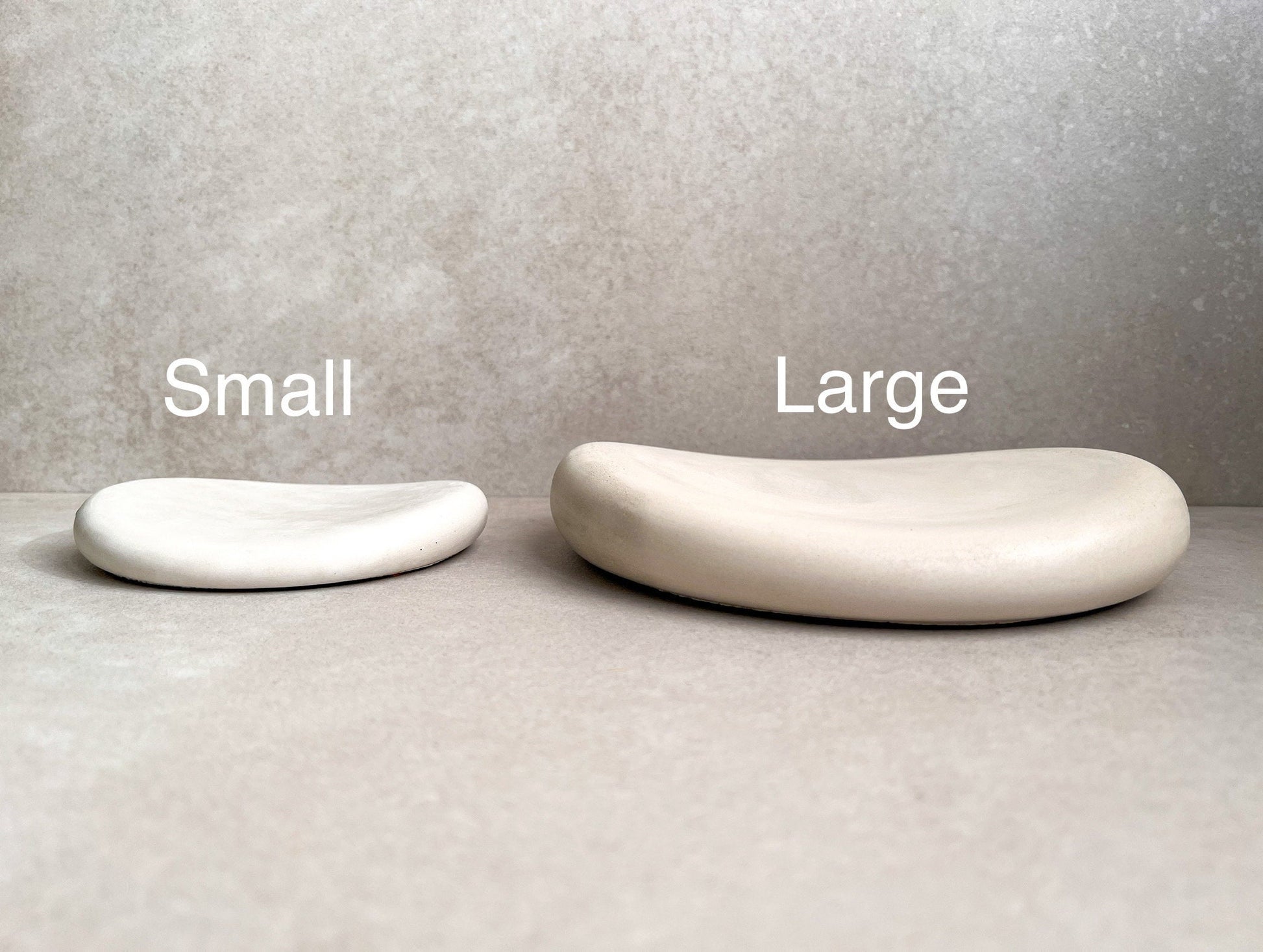 Pebble Tray, Asymmetrical Tray, Oblong Dish, Jewelry Display, Irregular Tray, Trinket Tray, Concrete Decor, Unique Tray, Minimalist, Chunky