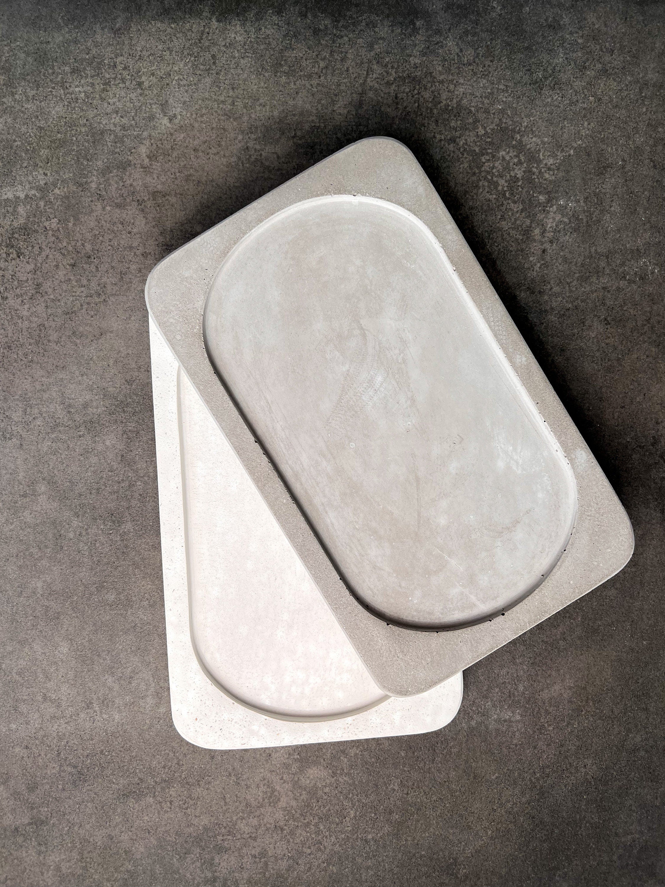 Island Vanity Tray - Modern buy Cement Tray - Tabletop Jewelry Tray - Catchall Tray