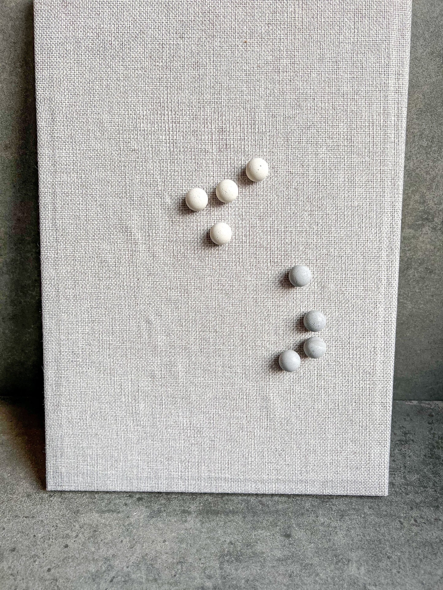 Concrete Ball Push Pins, Minimalist Thumb Tacks, Modern Office Decor, Cement Push Buttons, Pin Board Pins, Cork Board Needle Pins, Map Pins