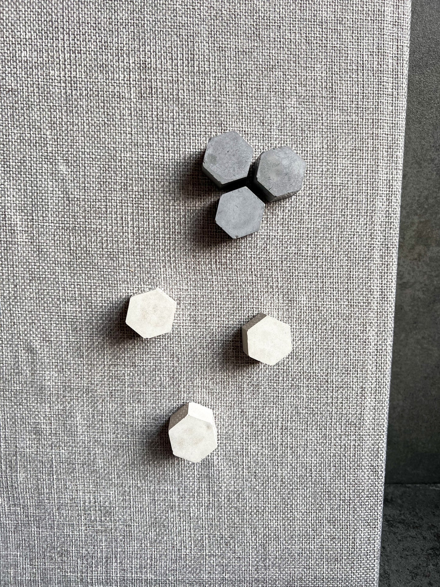 Geometric Concrete Push Pins, Minimalist Thumb Tack, Modern Office Decor, Cement Push Buttons, Travel Board Pins, Cork Board Tacks, Hexagon