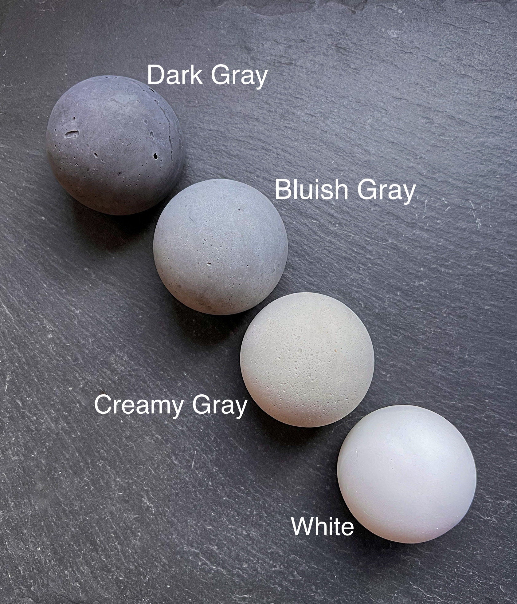 Concrete Paper Weight Sphere - 2.24"