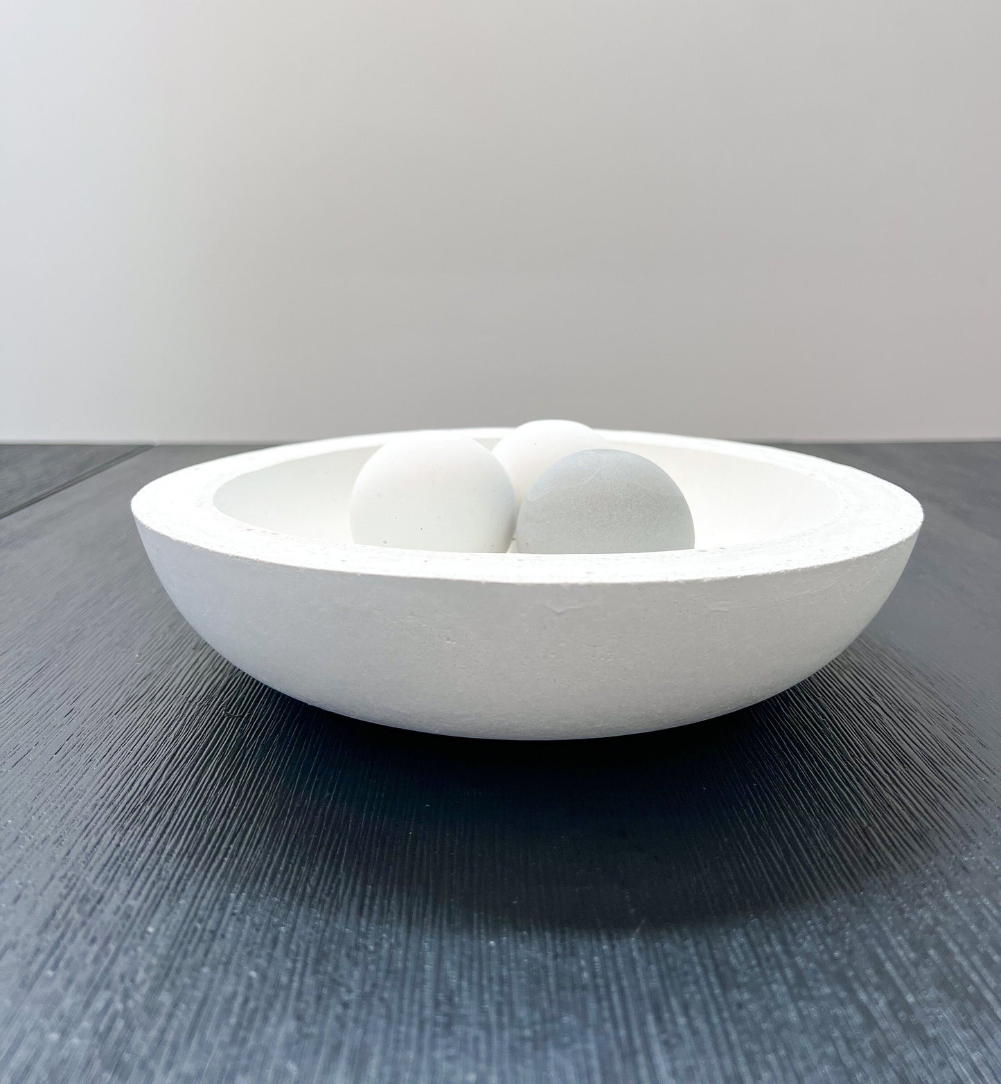 Shallow Concrete Bowl, 10”, Minimalist Bowl, Modern Bowl, Catch All Dish, Cement Bowl, Contemporary Bowl, Succulent Planter, Decorative Bowl