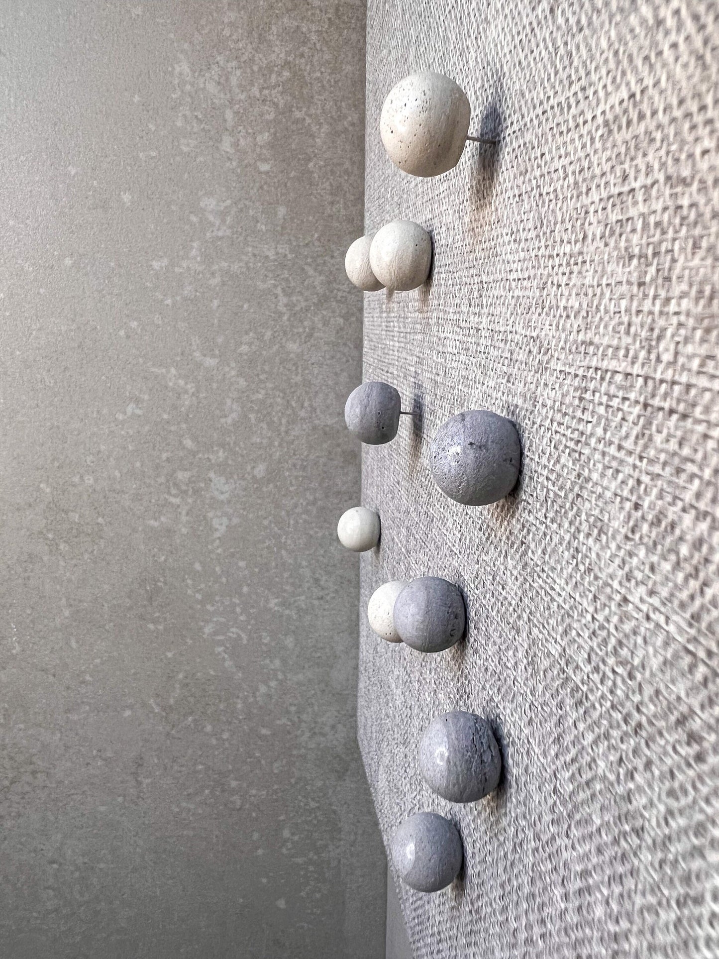 Concrete Ball Push Pins, Minimalist Thumb Tacks, Modern Office Decor, Cement Push Buttons, Pin Board Pins, Cork Board Needle Pins, Map Pins