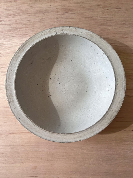 Shallow Concrete Bowl, 10”, Minimalist Bowl, Modern Bowl, Catch All Dish, Cement Bowl, Contemporary Bowl, Succulent Planter, Decorative Bowl