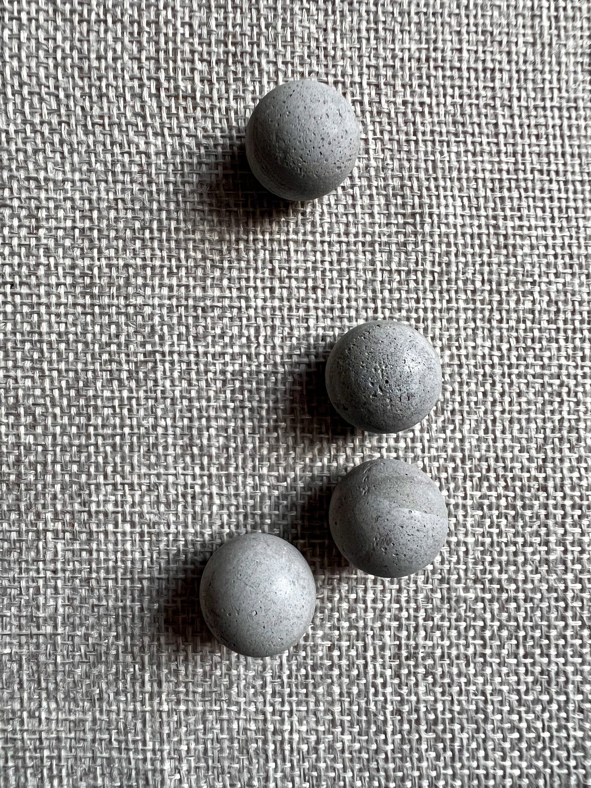 Concrete Ball Push Pins - Set of 10